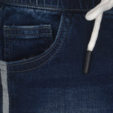 Youmaa- Fashion Stretchable Denim Soft Wash for Comfort with Side Tape Elasticated Drawstring & Pockets- Dx