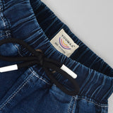 Youmaa-Boys -Summer Looser Shorts -Soft Wash-Rocket Patch -Side Large Utility Pocket-CloudTouch Fibre 100% Cotton Denims-Blue