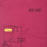 Youmaa 100% Cotton Half Sleeves Round Neck Sports Printed T-Shirt Wine