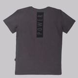 Youmaa 100% Cotton Half Sleeves Round Neck Fearless Tiger Printed T-Shirt Grey