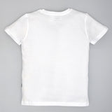 Youmaa 100% Cotton Half Sleeves Round Neck Cyclothon Race Printed T-Shirt White