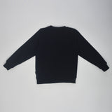 Youmaa 100% Cotton Full Sleeves Round Neck with bold text Printed Sweatshirt Navy