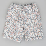 Youmaa-Boys-Shorts-Solid Colour Blocking with Print - Elasticated Contrast -DrawStrings -Regular Length- in 100% Soft Cotton Knit - All Season Comfortable - Cloud Touch Micro Fibre-Blue