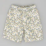 Youmaa-Boys-Shorts-Solid Colour Blocking with Print - Elasticated Contrast -DrawStrings -Regular Length- in 100% Soft Cotton Knit - All Season Comfortable - Cloud Touch Micro Fibre-Green