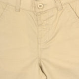 Youmaa Boys -100% CottonSolid Shorts-Fixed Waist Band - Elasticated -Shorts Pockets -RegularLength-Loose Fit- Micro Fibre Cloud Wash Softness-Khakhi