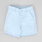 Youmaa Boys -100% CottonSolid Shorts-Fixed Waist Band - Elasticated -Shorts Pockets -RegularLength-Loose Fit- Micro Fibre Cloud Wash Softness-Blue