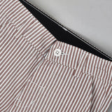 Youmaa Boys -100% Cotton Textured Chinos -Fixed Waist Band - Elasticated -Pockets -RegularLength- Fit- Micro Fibre Cloud Wash Softness-Brown