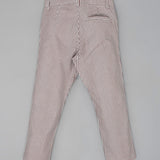 Youmaa Boys -100% Cotton Textured Chinos -Fixed Waist Band - Elasticated -Pockets -RegularLength- Fit- Micro Fibre Cloud Wash Softness-Brown