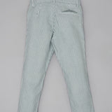 Youmaa Boys -100% Cotton Textured Chinos -Fixed Waist Band - Elasticated -Pockets -RegularLength- Fit- Micro Fibre Cloud Wash Softness-Green