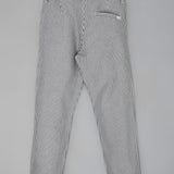 Youmaa Boys -100% Cotton Textured Chinos -Fixed Waist Band - Elasticated -Pockets -RegularLength- Fit- Micro Fibre Cloud Wash Softness-Grey