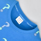 Youmaa-Trio Pack Tshirt-Half Sleeves -Vibrant -All Over Print -Soft Cloud Touch Fibre 100% Cotton Knits