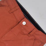 Youmaa Boys -100% Cotton Chinos -Fixed Waist Band - Elasticated -Pockets -RegularLength- Fit- Micro Fibre Cloud Wash Softness-Rust