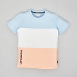 Youmaa-Boys-Pastel Cool Summer Colours-Round Neck-Half Sleeves Tshirt-100%Micro Touch Cloud Fibre Cotton Knit-Blue