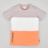 Youmaa-Boys-Pastel Cool Summer Colours-Round Neck-Half Sleeves Tshirt-100%Micro Touch Cloud Fibre Cotton Knit-Lilac