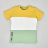 Youmaa-Boys-Pastel Cool Summer Colours-Round Neck-Half Sleeves Tshirt-100%Micro Touch Cloud Fibre Cotton Knit-Mustard