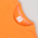 Youmaa-Half Sleeves T-Shirt, with Multi Color Embroidery Soft 100% Cotton Knits -Orange