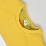 Youmaa-Boys-Pastel Cool Summer Colours-Round Neck-Half Sleeves Tshirt-100%Micro Touch Cloud Fibre Cotton Knit-Mustard