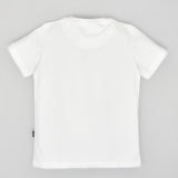 Youmaa-Half Sleeves T-Shirt, with Multi Color Embroidery Soft 100% Cotton Knits -White