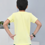 Youmaa 100% Cotton Half Sleeves Forest Graphics Printed T-Shirt - Yellow