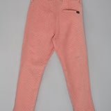 Youmaa Boys -100% Cotton coudroy Textured Chinos -Fixed Waist Band - Elasticated -Pockets -RegularLength- Fit- Micro Fibre Cloud Wash Softness-Pink