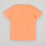 Youmaa Boys -100% Cotton Knits Cord Set 2pc- Bunny TShirt Zipper Pocket  on Chest -Pastel Shorts Pockets -Regular Length- Micro Fibre Cloud Wash Softness-Peach