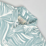 Youmaa-Half Sleeves Shirt ,Trendy Leaf Print in Soft 100% Cotton - Green