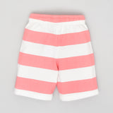 Youmaa 100% Cotton Elasticated Waist Drawstrings Shorts - Peach