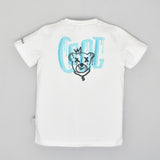 Youmaa Boys - Cool Cartoon Print Tshirt Round Neck Contrast Half Sleeves  ,CloudTouch Fibre 100% Cotton Knits-White